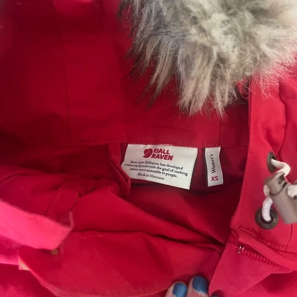 Red Fjällräven anorak parka - Picture 7 of 10